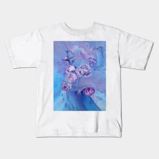 Sarah's Blue Peonies Kids T-Shirt